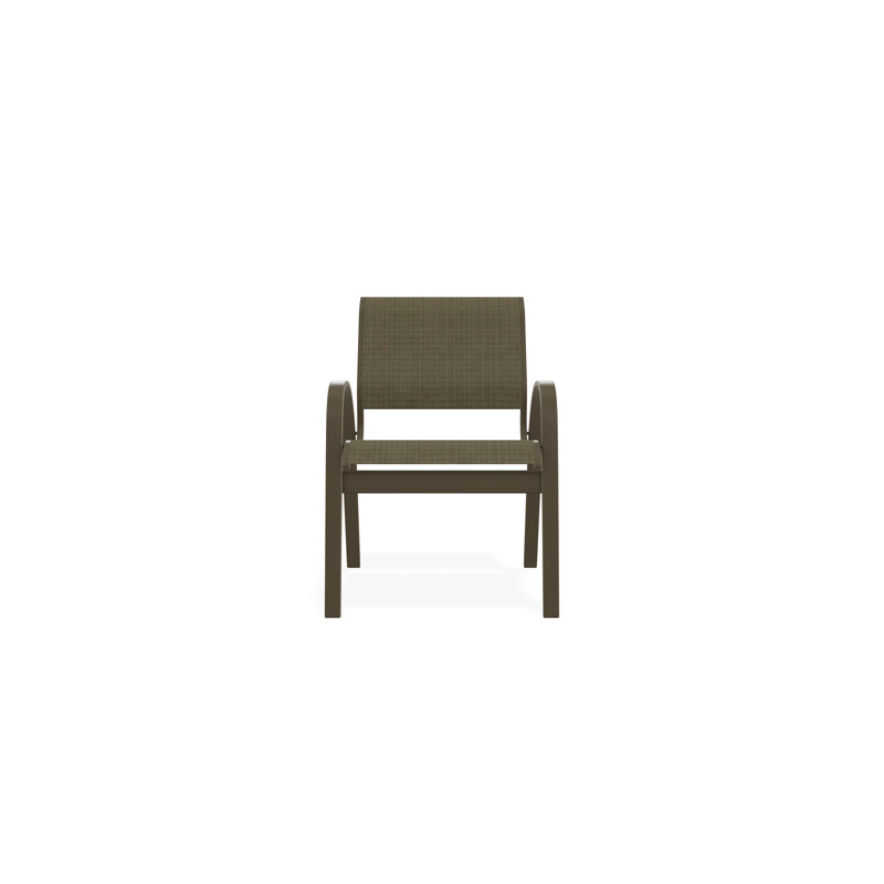 Aruba II Outdoor Dining Chair, Elevation Stone, Beachwood