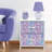 Sorbus Nightstand with 2 Drawers in Tie Dye Purple