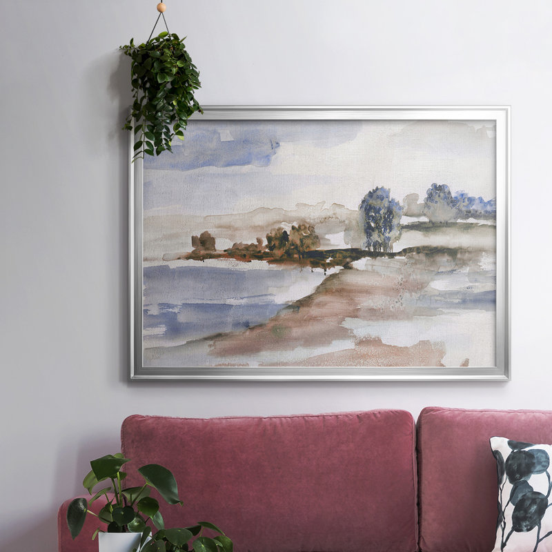Mountain Cove, reproduction d'art sur toile, Toile argentée, H 26 po x l 38 po x P 1,5 po