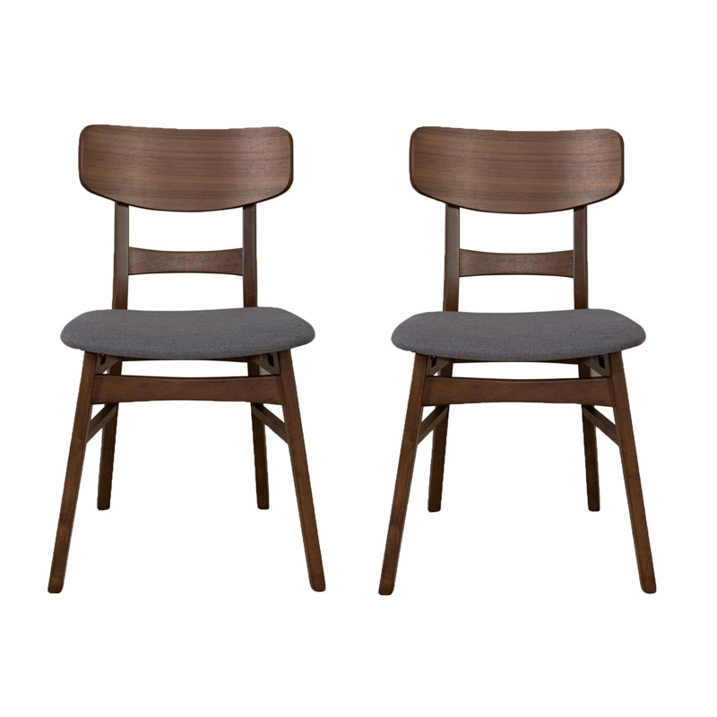 Didmarton Ladder Back Side Chair in Medium Brown (Set of 2)