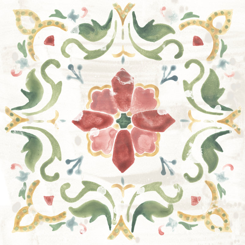 Boho Tile I, H 12 po x l 12 po