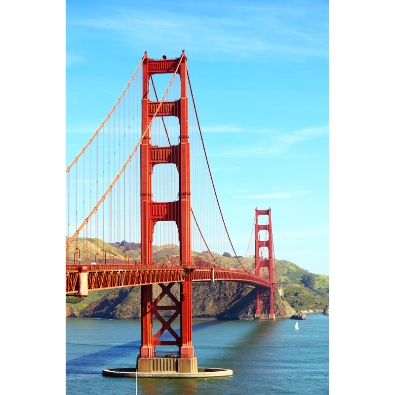 Bedhelm Golden Gate Bridge - Wrapped Canvas Print, 46cm H x 30cm W x 3.8cm D