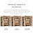 Retro Nut-Brown Solid Wood Sideboard