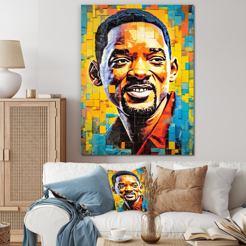 Pop Art Will Celibry sur impression sur toile, H 32 po x l 16 po x P 1 po, Toile tendue