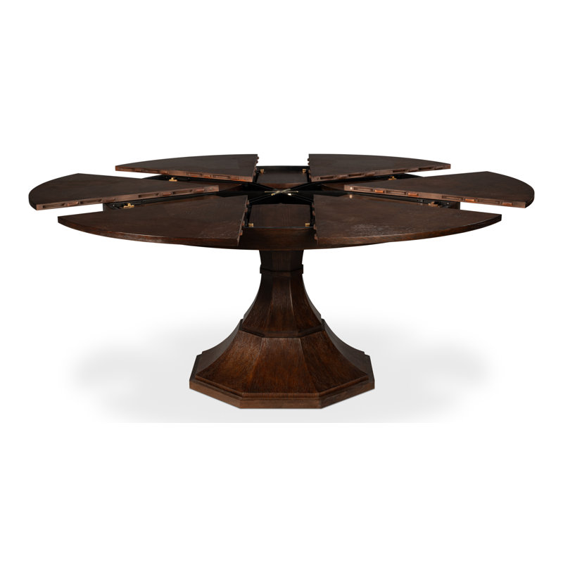 Giselle Round Dining Table, Moonskin, 30"H x 66"L x 66"W