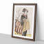 Portrait of Nakamura Riko by Katsukawa Shunsho - Picture Frame Painting Print-55601882-55601881