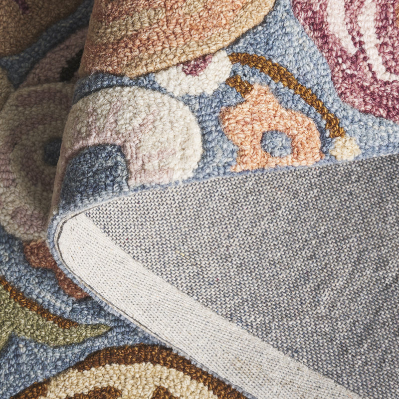 Jardin 765 Hand Tufted 80% Wool; 20% Cotton Floral Rug, Rectangle 5' x 8'