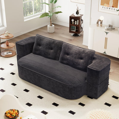 Canapé-lit 2 en 1 pliable, canapé-lit au sol convertible avec couverture / coussin multifonctionnel