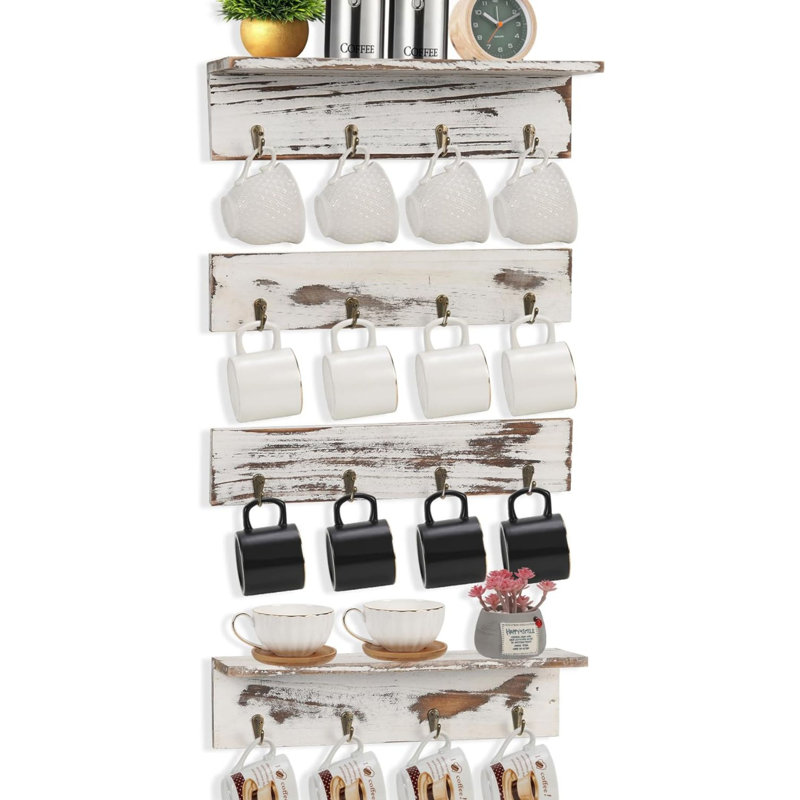 Crochets de rangement Dilkes, Blanc