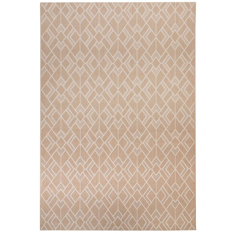 Doon Indoor / Outdoor Area Rug, Beige, Rectangle 120cm x 170cm