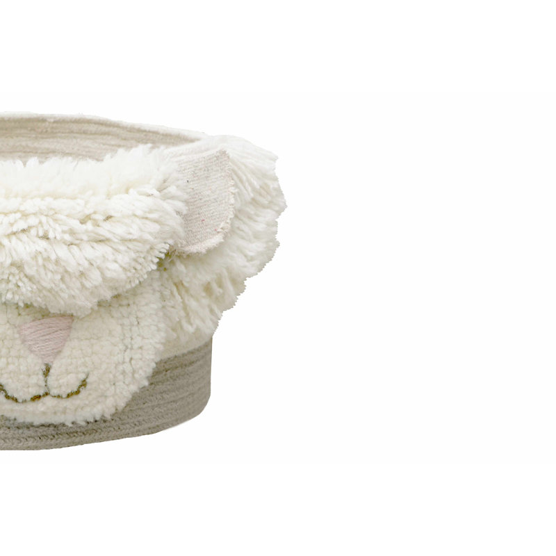Lorena Canals Pink Nose Sheep Fabric Decorative Basket
