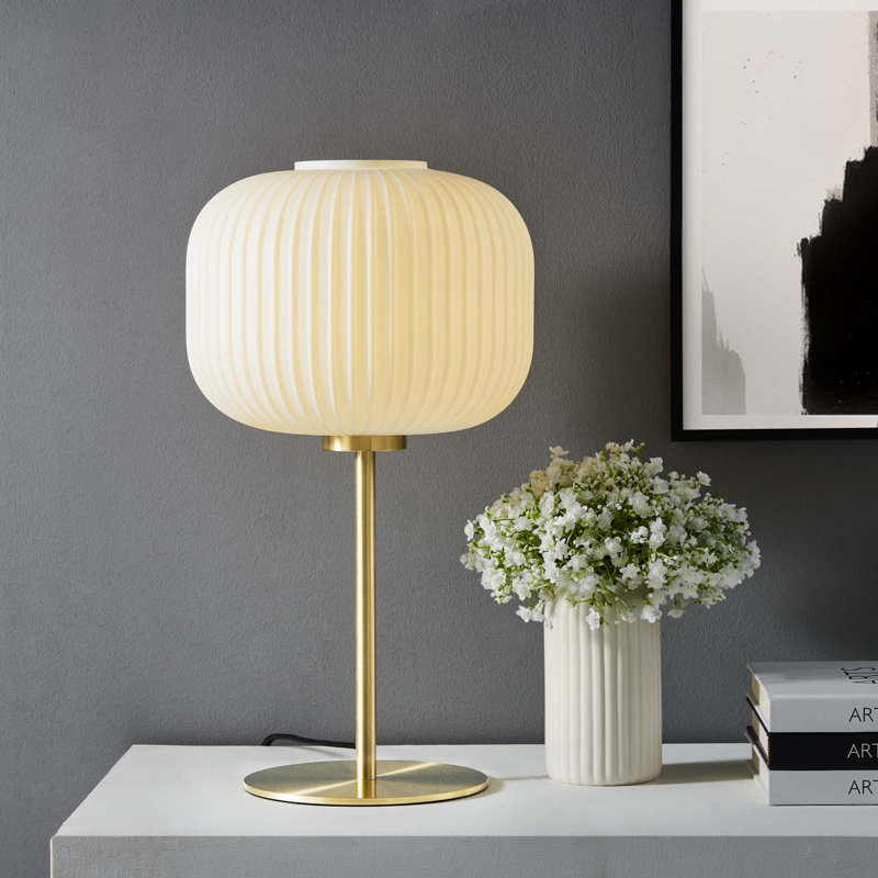 Lampe de table Reprise Glass Sphere, Blanc