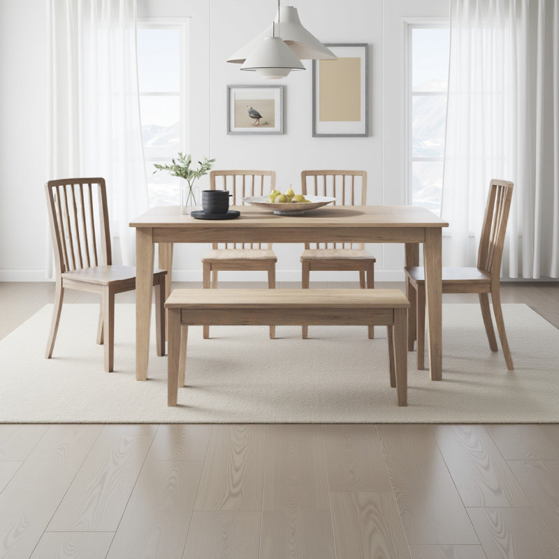 Gennavieve Solid Wood Base Dining Table