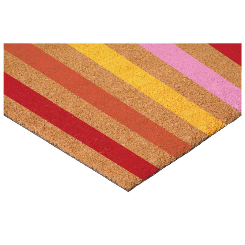Sunset Stripe Doormat, 17" W x 29" L