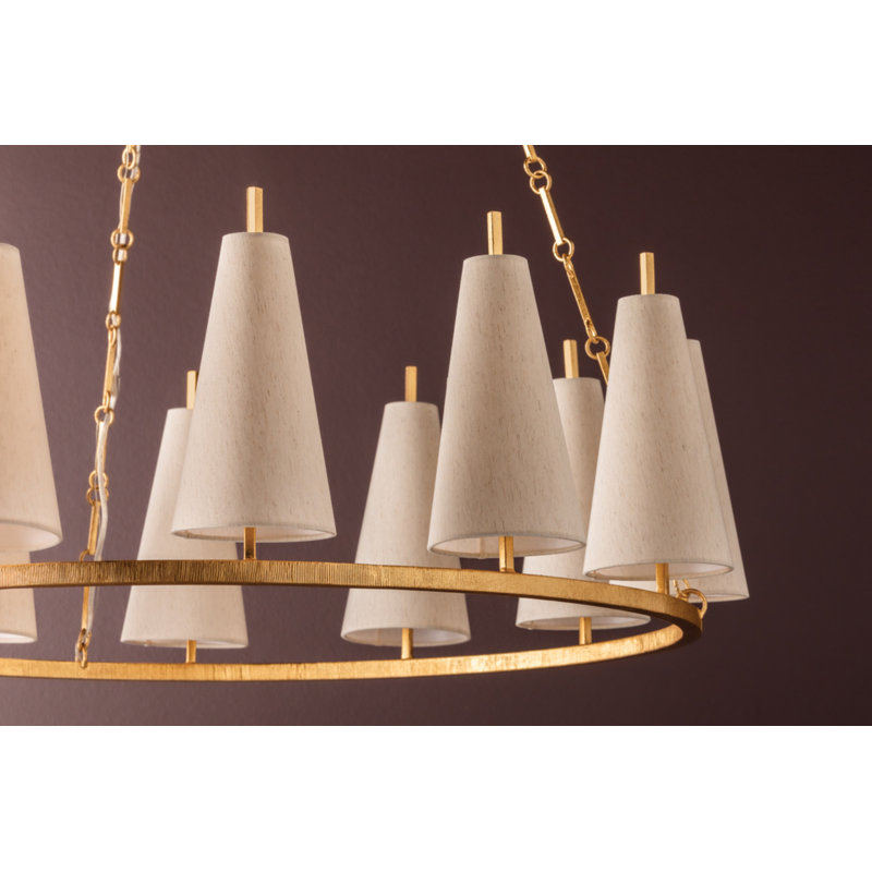 Tirana Chandelier, 12, 13.50" H x 42" W x 42" D