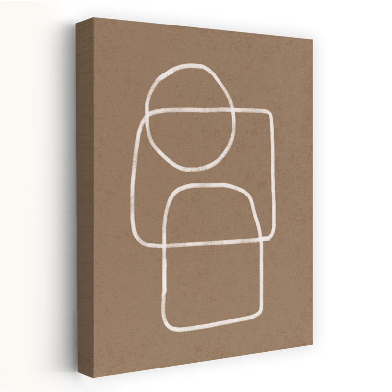 «Minimalist Line Composition», art mural abstrait géométrique minimaliste, H 18 po x l 12 po