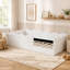 Lit simple tapissier sur pied-132515882-132515883