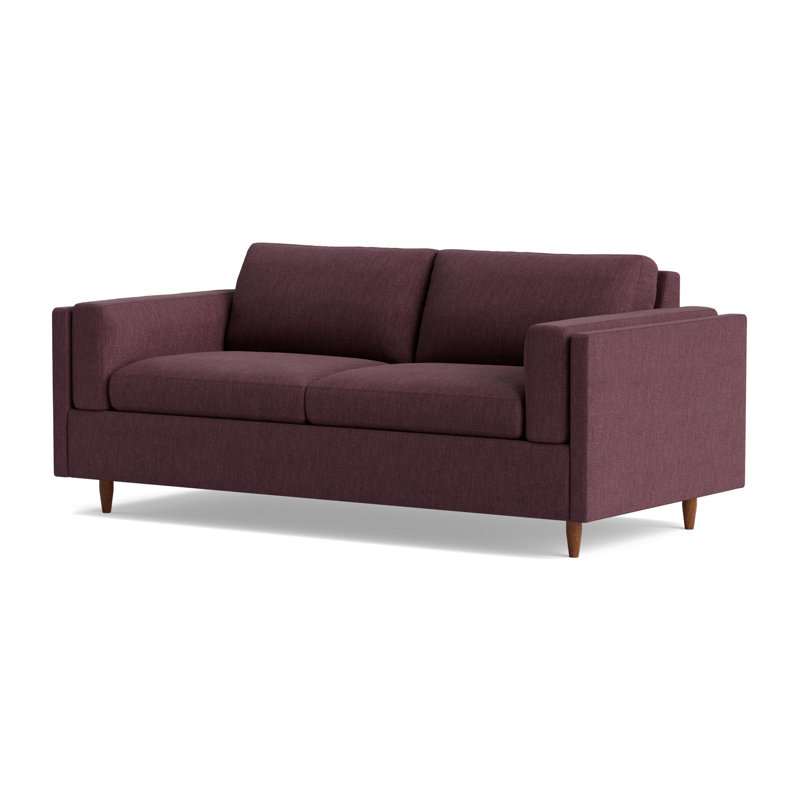 Skinny Fat Sofa Bed, Performance Weave - Aubergine