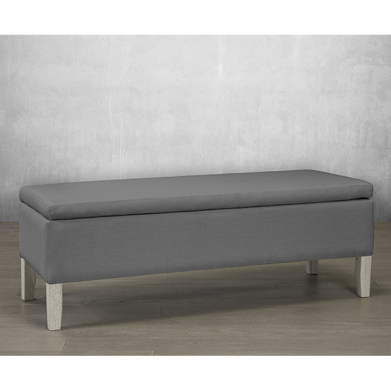 Banc en faux cuir Pataskala, Blanc