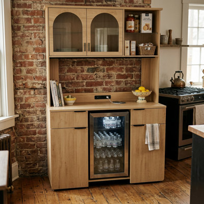 Buffet de 55,1 po avec buffet et espace de rangement