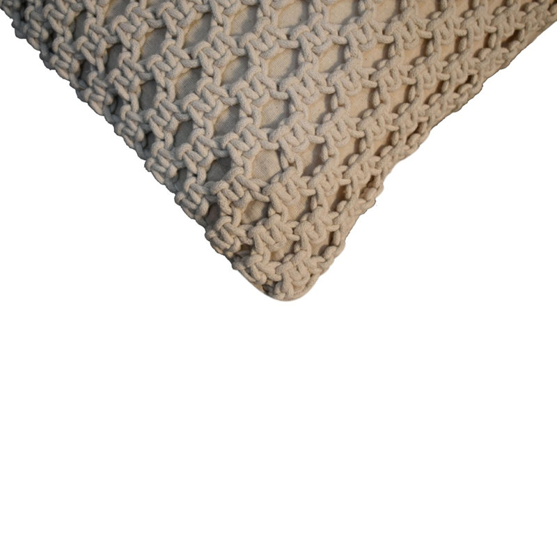 Choccolocco Square Throw Cushion, White