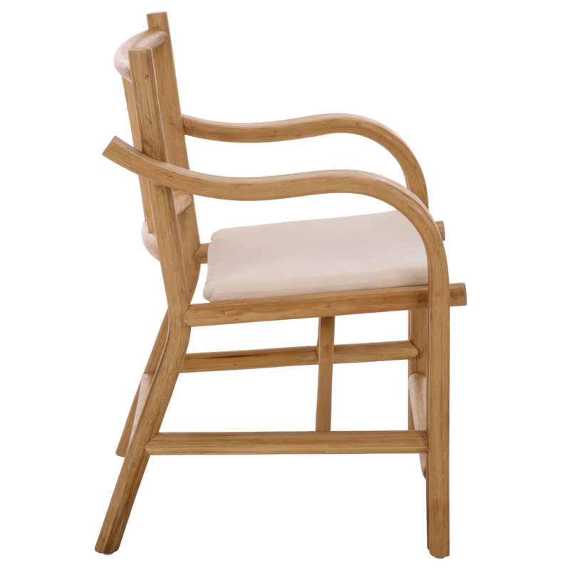 Fauteuil en rotin avec coussin Ylenia