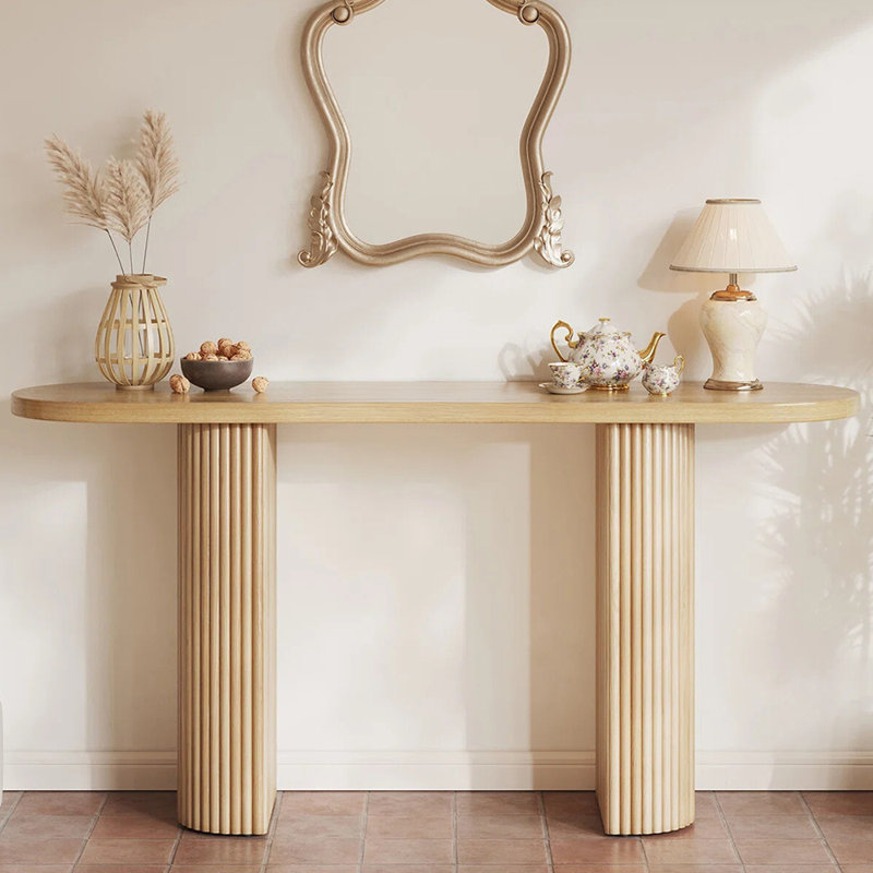Console simple de style français, H 29,9 po x l 70,9 po x P 15 po