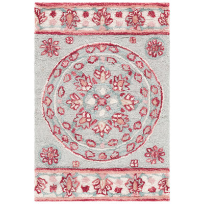 Cuayo Hand Tufted Wool Floral Rug