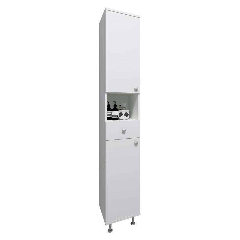 Audriauna Freestanding Bathroom Cabinet, White