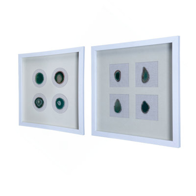 Boîte murale décorative 15,57 x 1,2 x 15,7 po S / 2
