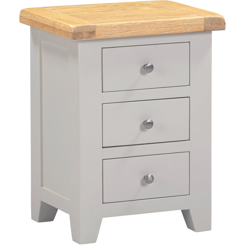 Windsor 47cm W Bedside Table, Grey