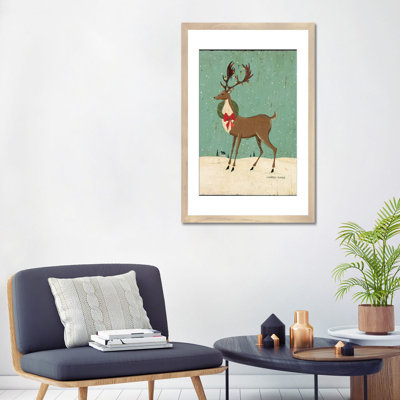 Winter Dear II - Wall Art Print - Framed Fine Art Paper