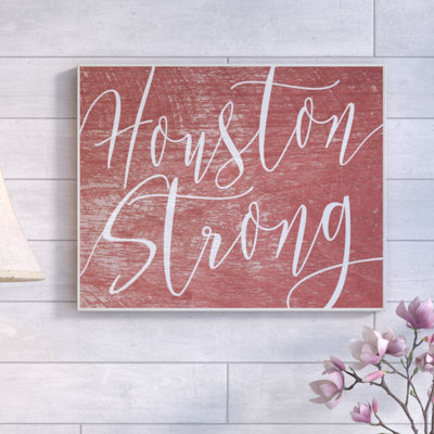 «Houston Strong», reproduction d'art textuel