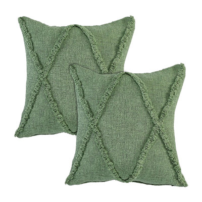  Square_Ox Bay Hand Woven Diamond Cotton Pillow