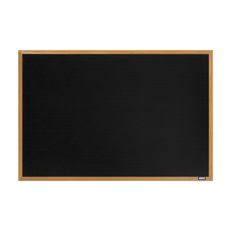 AARCO No Felt Letter Board, Oak, 24" H x 36" W