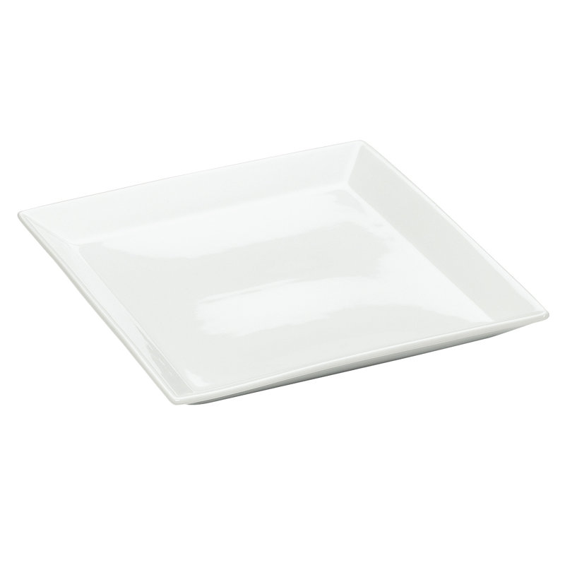 Grand plateau carré en porcelaine
