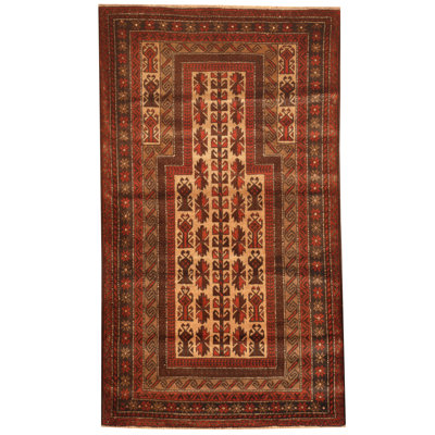 Perrone Wool Oriental Indoor Rug