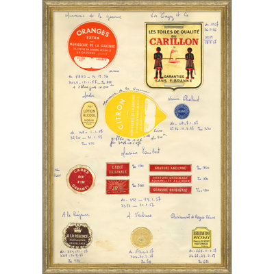 «Apothecary Labels», reproduction d'impression encadrée