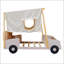 Lit voiture en bois avec coussin-585235476