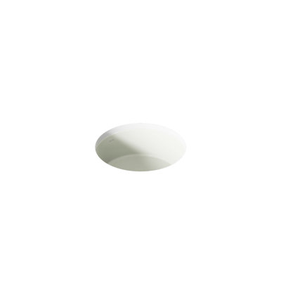 Verticyl Ceramic Vitreous China Circular Undermount Bathroom Sink with Overflow