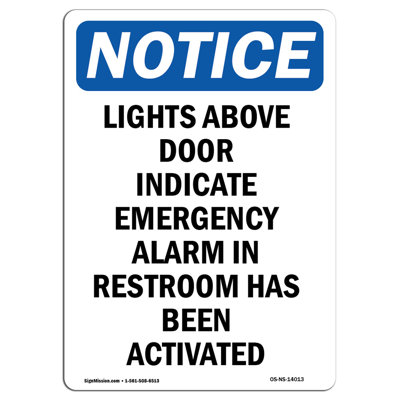 Lights Above Door Indicate Emergency Sign