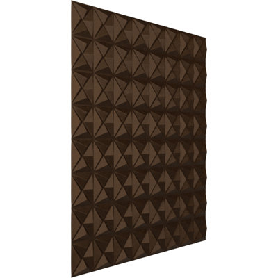 L 19 5/8 po x H 19 5/8 po Panneau mural décoratif Corura EnduraWall 3D, métallique (couvre 2,67 pieds carrés)