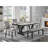 Panda Marble Black And White Dining Table