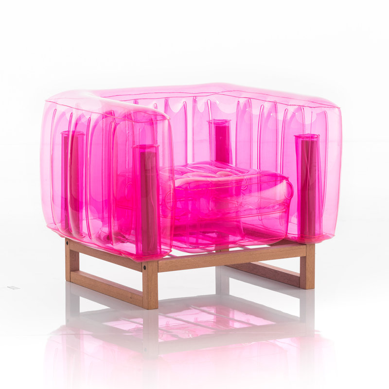 Yomi Outdoor Lounge Chair, Pink