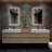 Albizu 79" Wall-Mounted Double Bathroom Vanity-88999170