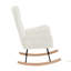 Chaise berçante en velours-1040567289