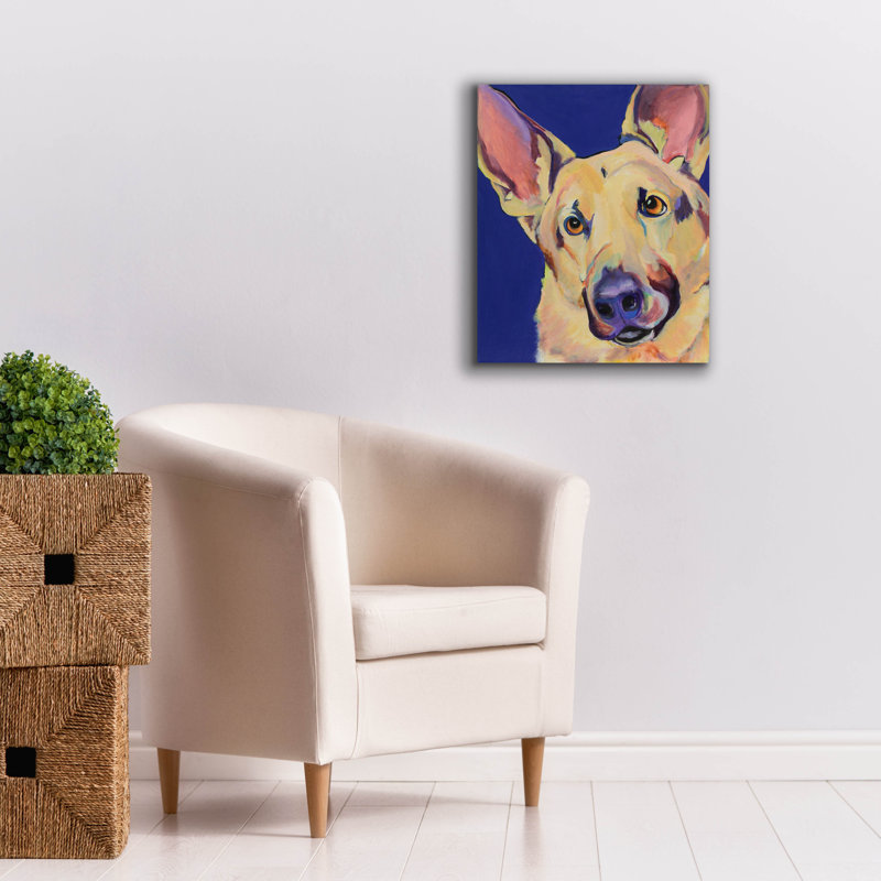  «Frieda» par Pat Saunders, art mural en toile blanche, 20 po x 24 po, H 24 po x l 20 po