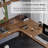 Walnut L-Shaped Solid Wood desk-108679191-108679193