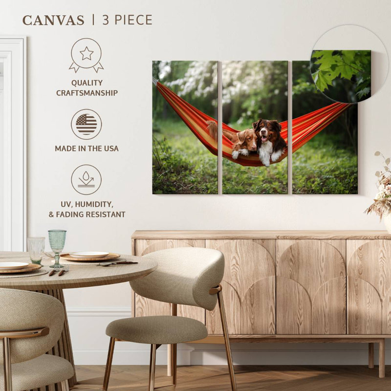 Brampt Dog Sweethearts, 32" H x 50" W