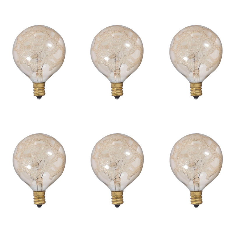 Ampoule incandescente à intensité variable G16.5, culot E12 / candélabre, 140, 25W